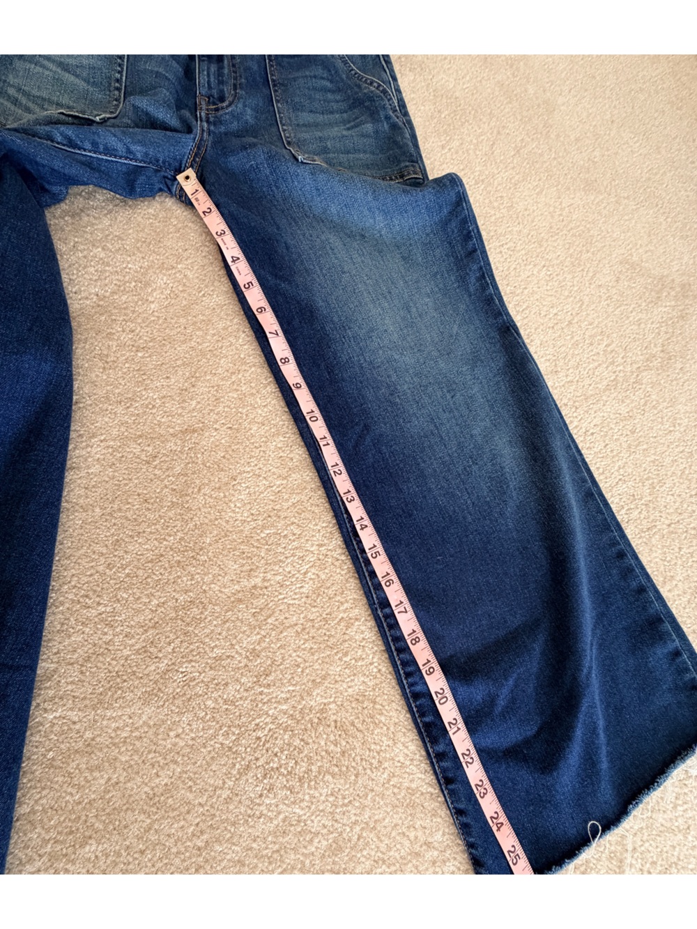 KUT from the Kloth Meg High Rise Fab Ab Wide Leg Raw Hem Jeans Size 2 - Picture 7 of 9